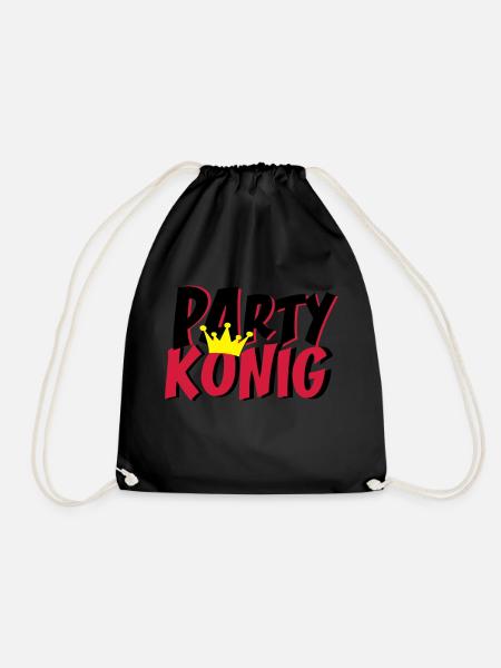 Party King - Drawstring Bag - black