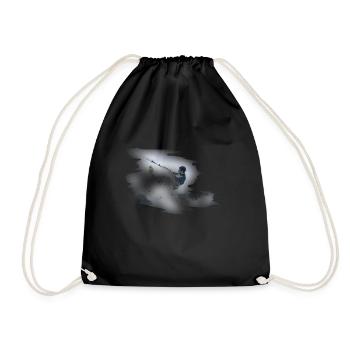 Kitesurfen - Turnbeutel - Schwarz - Vorne