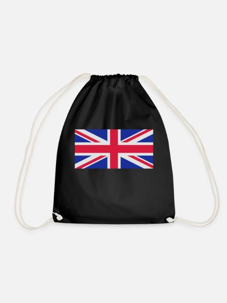 union jack uk - Turnbeutel - Schwarz