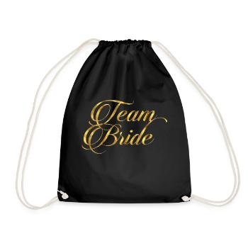 Équipe mariée - Sac de sport léger - noir - Devant