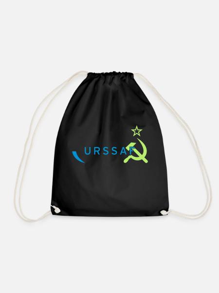 Logo URSS/ URSSAF Vert & Bleu - Sac de sport léger - noir