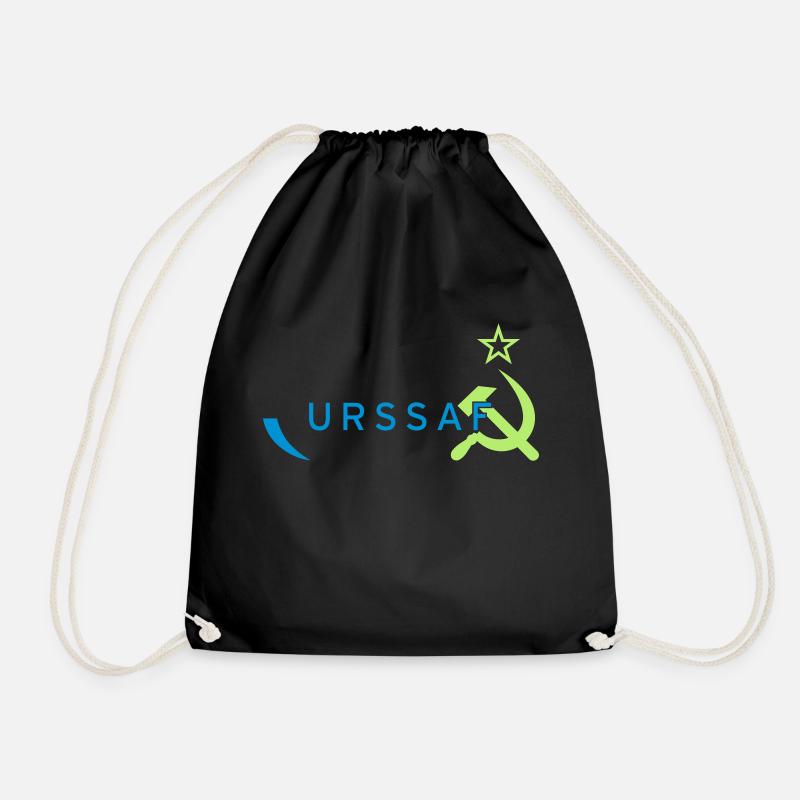Logo URSS/ URSSAF Vert & Bleu - Sac de sport léger - noir
