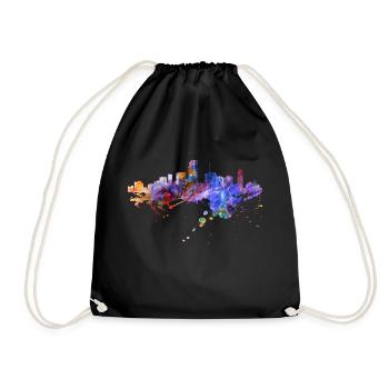 Miami Skyline - Drawstring Bag - black - Front