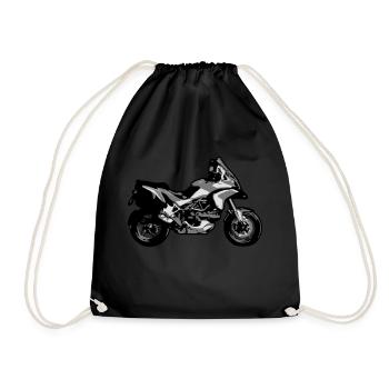 moto enduro - Sac de sport léger - noir - Devant