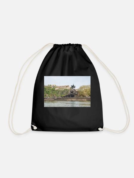 Kaiser Wilhelm I. Festung Ehrenbreitstein Koblenz - Turnbeutel - Schwarz