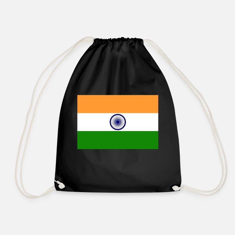Indien - Turnbeutel - Schwarz