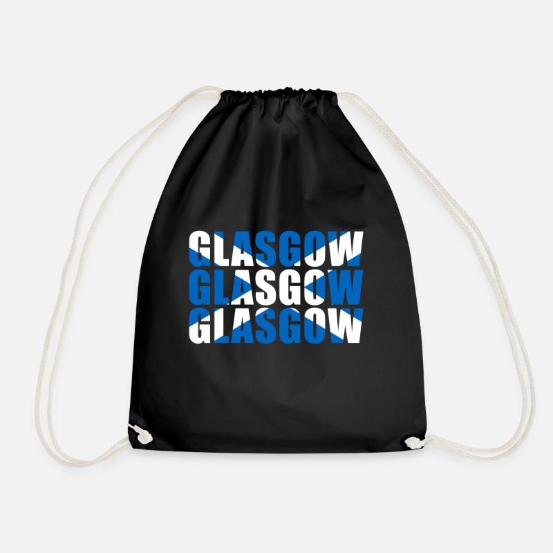 GLASGOW SCOTLAND - Drawstring Bag - black