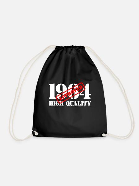 1964 / Geburtstag / Geburtstag 1964 / Qualität - Turnbeutel - Schwarz