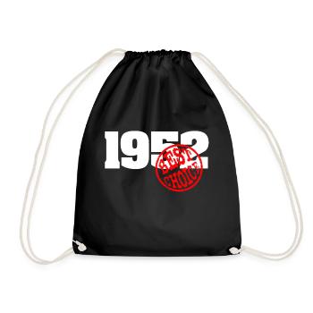 1952 / Geburtstag 1952 / 1952 best choice - Turnbeutel - Schwarz - Vorne