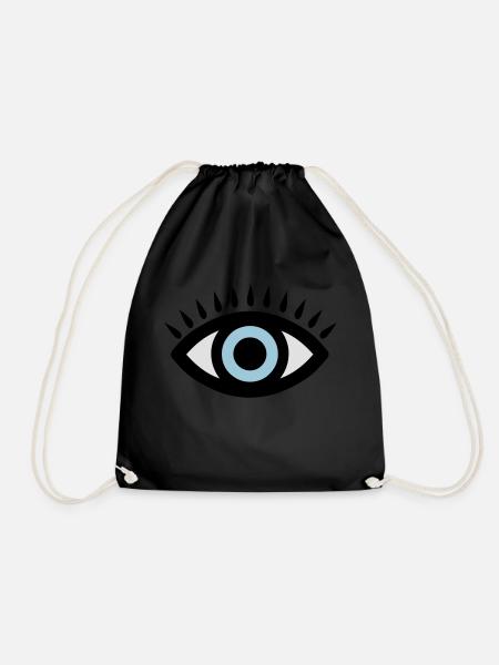 oeil yeux icone vigilant surveille 2002 - Sac de sport léger - noir