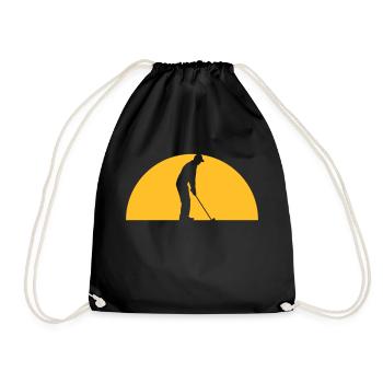 Jouer au golf le soir - Sac de sport léger - noir - Devant