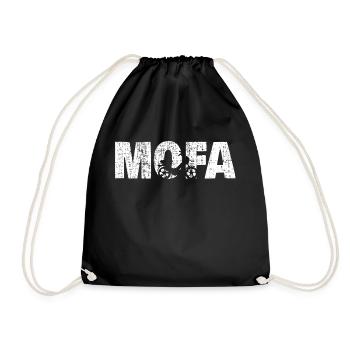 mofa shirt - Turnbeutel - Schwarz - Vorne