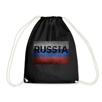 RUSSIAN FLAG DRAPEAU RUSSE - Sac de sport léger - noir - Devant