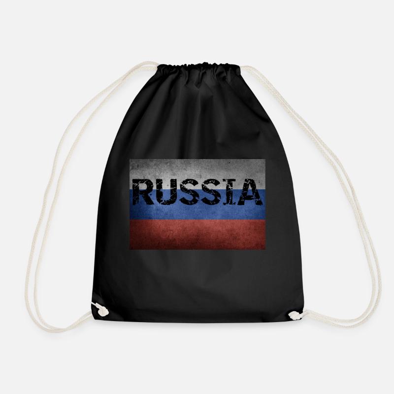 RUSSISCHE FLAGGE RUSSISCHE FLAGGE - Turnbeutel - Schwarz