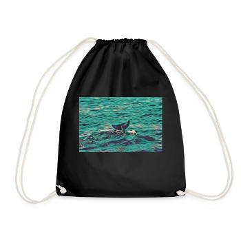 Say hi! - Drawstring Bag - black - Front