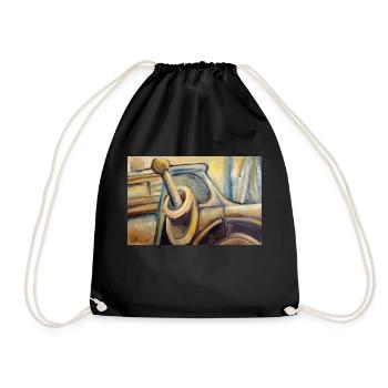 transmission - Drawstring Bag - black - Front