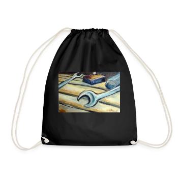 transmission - Drawstring Bag - black - Front