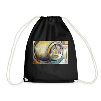 transmission - Drawstring Bag - black - Front