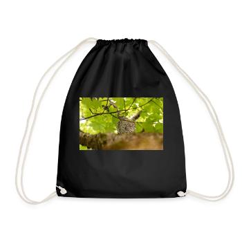 tree - Drawstring Bag - black - Front