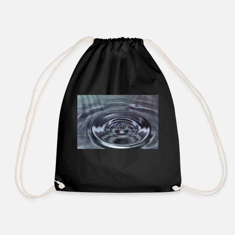 Gouttes d’eau - Sac de sport léger - noir