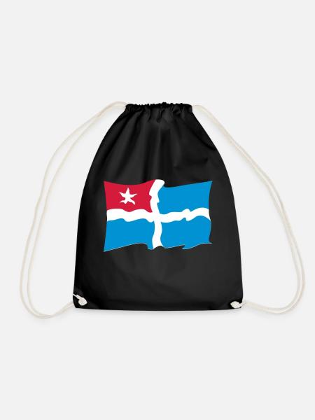 Crete - Drawstring Bag - black
