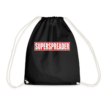 Superspreader - Drawstring Bag - black - Front