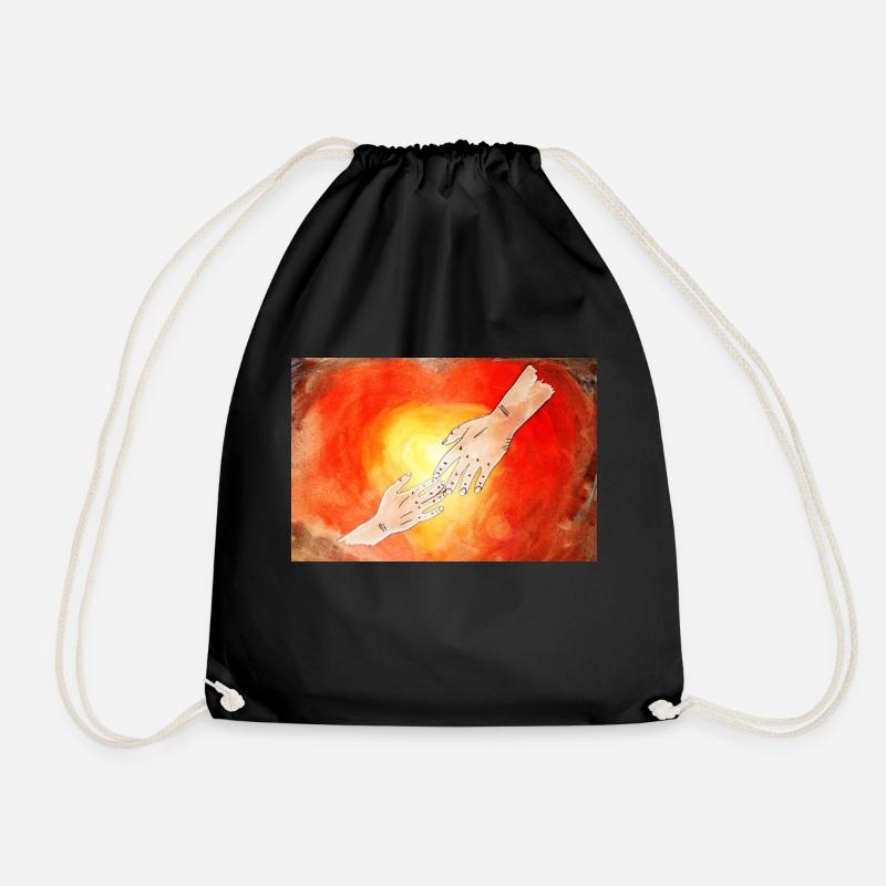 divine mouthguard - Drawstring Bag - black