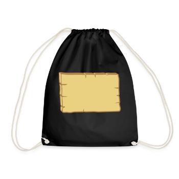 Cadre de conception de panneau en bois - Sac de sport léger - noir - Devant