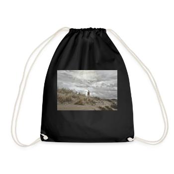 Phare derrière les dunes - Sac de sport léger - noir - Devant
