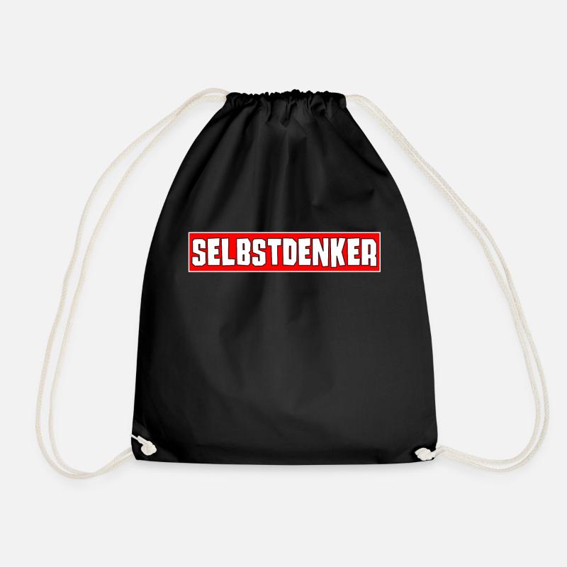 Selbstdenker - Turnbeutel - Schwarz