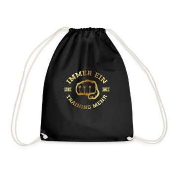 TOUJOURS UN ENTRAÎNEMENT DE PLUS - rond - Sac de sport léger - noir - Devant
