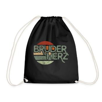 Bruderherz by the Manzanita`s - Turnbeutel - Schwarz - Vorne