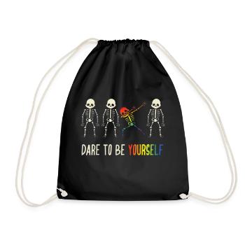 Dare d’être vous-même - Sac de sport léger - noir - Devant