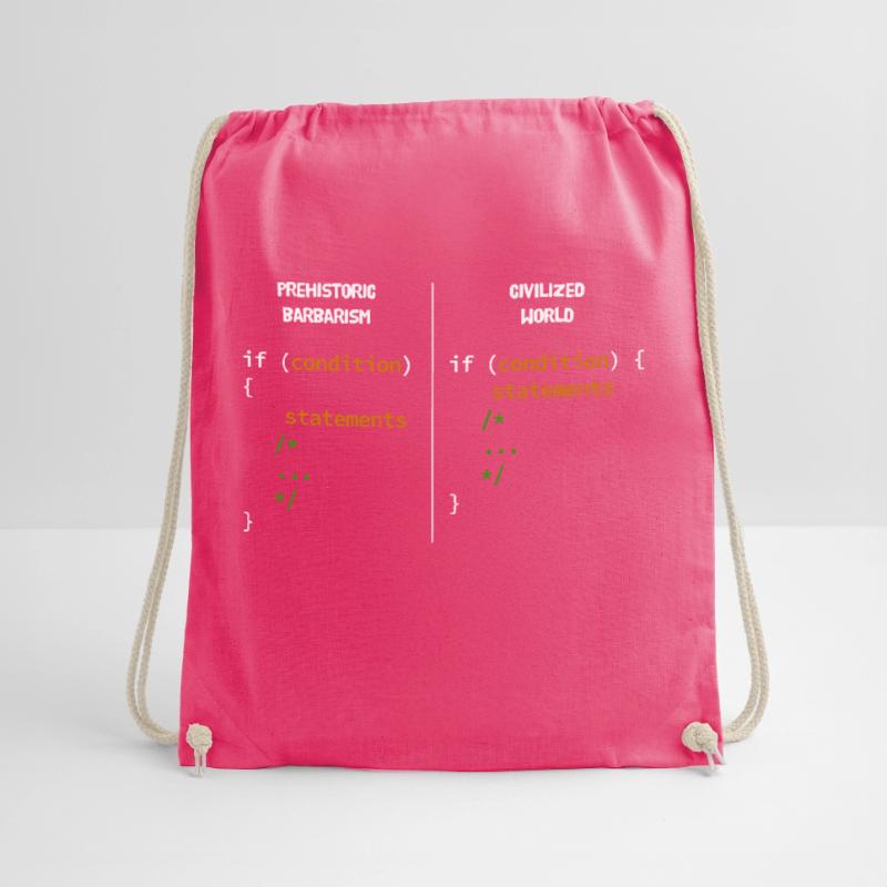 Web und CSS Programmierer Developer Coding Code De Turnbeutel