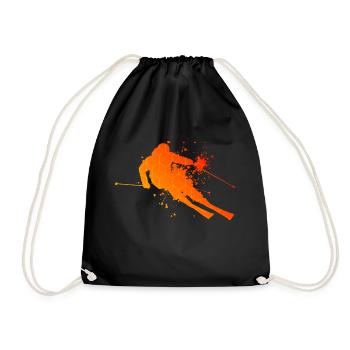 Skieur acrobatique Skieurs Skieurs - Sac de sport léger - noir - Devant