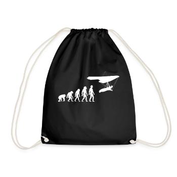 Paraglider Hang Glider Paragliders - Drawstring Bag - black - Front