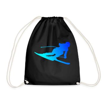 Ski Femmes Ski Filles Skieuses - Sac de sport léger - noir - Devant