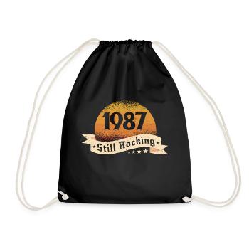 1987 - Sac de sport léger - noir - Devant
