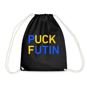Puck Futin - Drawstring Bag - black - Front