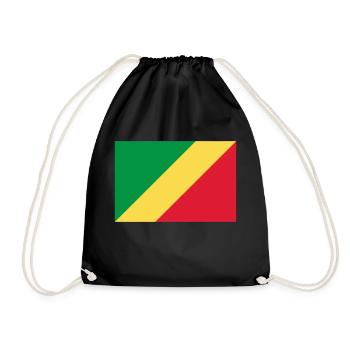 Drapeau Congo / Congo flag - Sac de sport léger - noir - Devant