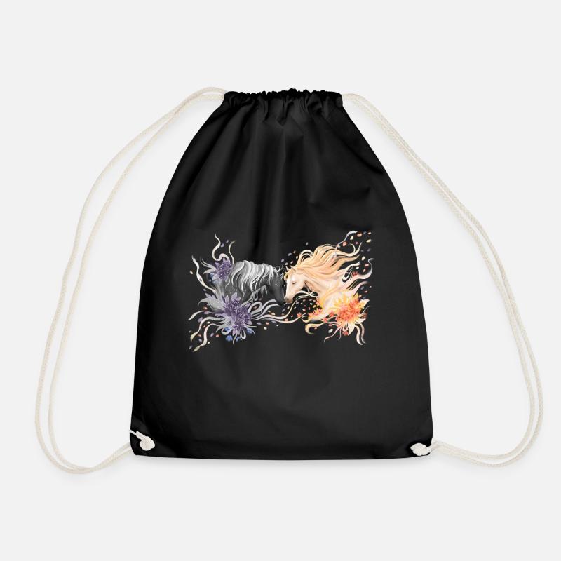 Chevaux - Sac de sport léger - noir