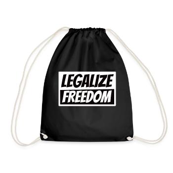 LEGALIZE FREEDOM - Drawstring Bag - black - Front