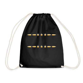 Frame Text Beer Bottles - Drawstring Bag - black - Front