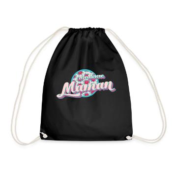 For the best mom - Drawstring Bag - black - Front