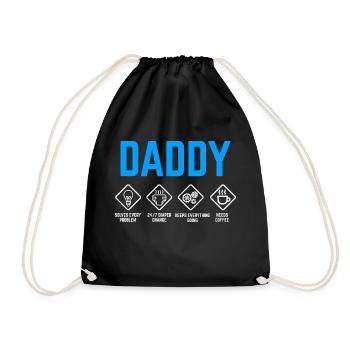 Papa Instructions d’utilisation Papa Gift Birth - Sac de sport léger - noir - Devant