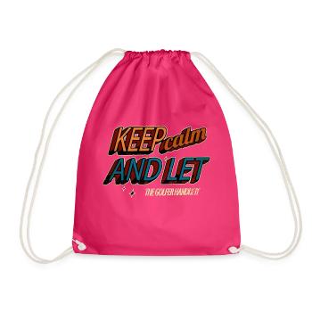 putter golflover sports golflove idée cadeau amusante - Sac de sport léger - fuchsia - Devant