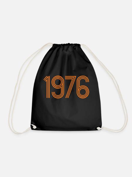 1976 Disco - Drawstring Bag - black