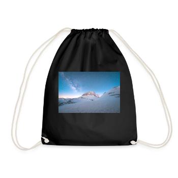 La galaxie de la Voie lactée au-dessus du mont Olympe en Grèce - Sac de sport léger - noir - Devant