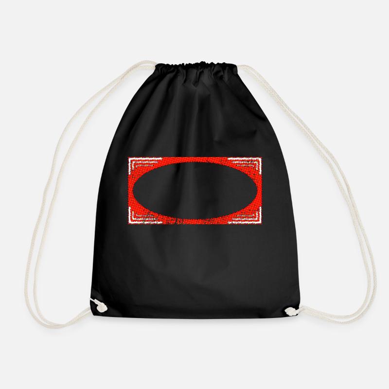 Élément de cadre rectangulaire avec effet grunge - Sac de sport léger - noir