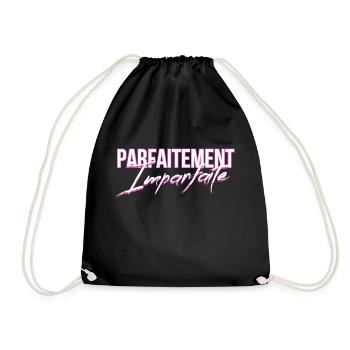 Femme parfaitement imparfaite Idée cadeau original - Sac de sport léger - noir - Devant